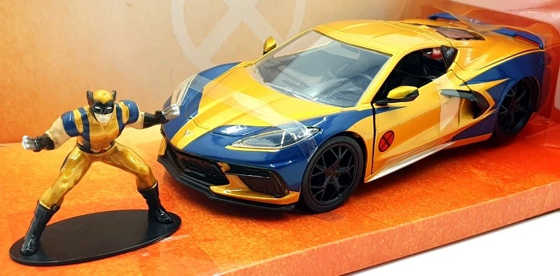 Jada 1/24 比例压铸 80319 - X 战警金刚狼和 2020 Corvette Stingray — 第 1/4 张图片