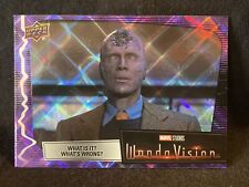 Upper Deck Marvel Wanda Vision Purple Spell Foil 38 What Is It? What’s Wrong?
