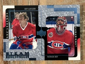 2000-01 Upper Deck Legends #73 Guy Lafleur/Patrick Roy. - Picture 1 of 6