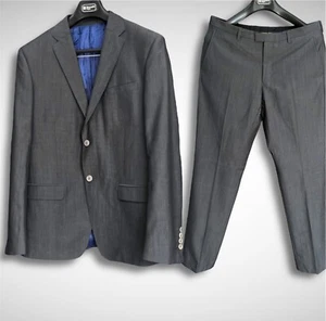 Traje ajustado Kenzo 52 gris lana mohair - Imagen 1 de 12
