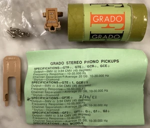 GRADO GF3 CARTRIDGE & GRADO GF3 STYLUS WITH GUARD IN ITS ORIGINAL CARDBOARD TUBE - Picture 1 of 10