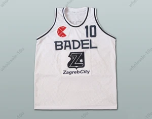 Camiseta deportiva de baloncesto blanca Drazen Petrovic 11 KK Cibona 3 costuras S-6XL personalizada - Imagen 1 de 6