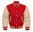 Varsity Bomber Letterman Jacket High Quality Wool & Real Cowhide Leather Sleeves
