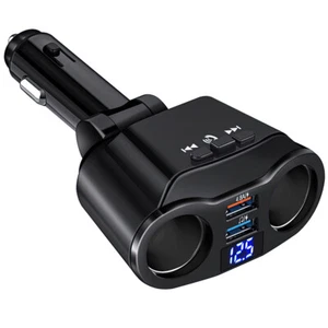 12V 4.8A Dual USB Car Cigarette Lighter Car Fast Charger Socket Power Outlet LED - Picture 1 of 11