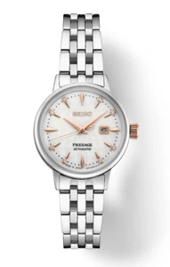 Seiko SRE009 Presage Cocktail Time 30 mm Steel Diamonds Automatic Women's Watch - Picture 1 of 4