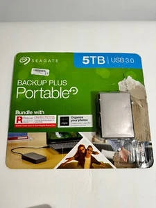 Seagate Backup Plus 5TB 3.0 HDD External Portable Hard Drive New - Damaged Box - Photo 1/4