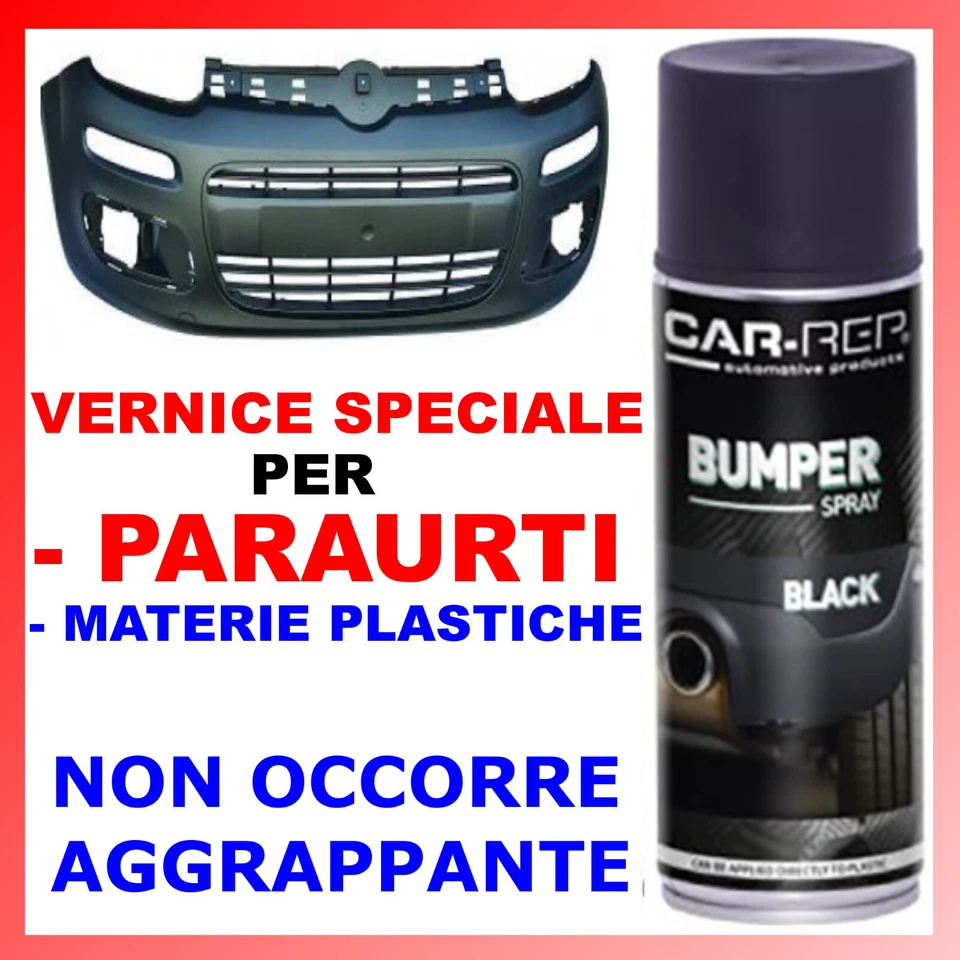 VERNICE PER PARAURTI NERO SPOILER PLASTICA SPRAY 400ml AUTO FASCIONI  - Immagine 1 di 1