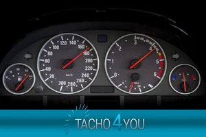 Tachoscheiben für BMW 300 kmh Tacho E39 Diesel Carbon 3355 Tachoscheibe km/h X5 - Picture 1 of 1