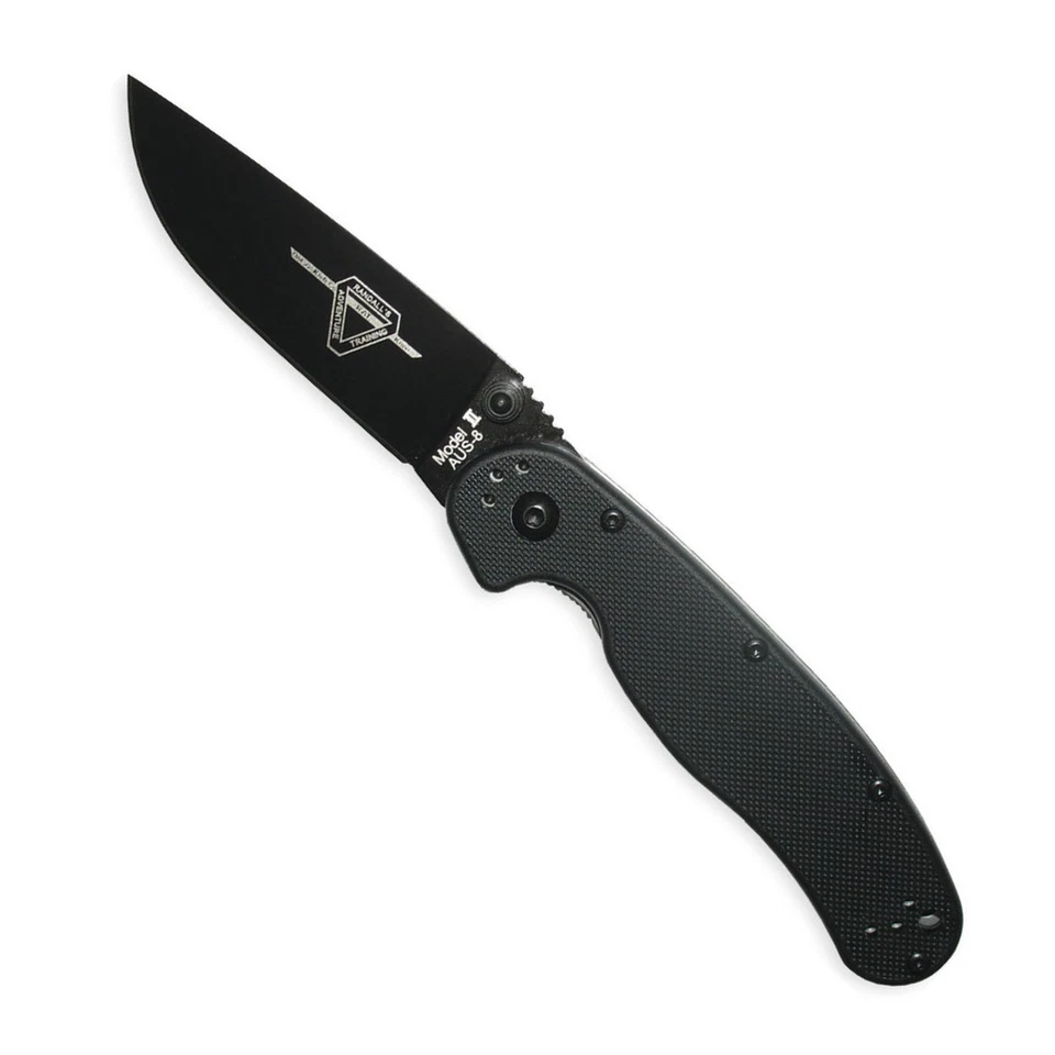 Ontario Knife Co. 8861 RAT-II BP Liner Lock Folding Knife - Full Black  - image 1 of 1