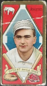 1911 James Dygert Gold Border T205 Honest Card MLB Philadelphia Athletics A's