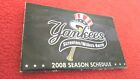 2008 Scranton/Wilkes-Barre Yankees AAA Baseball Pocket Season Schedule 14A#14