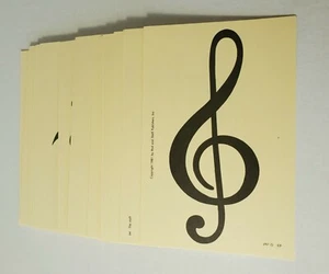 Rod and Staff Music Flash Cards 1981c 64 Two Sided Homeschool Beginners Children - Picture 1 of 3
