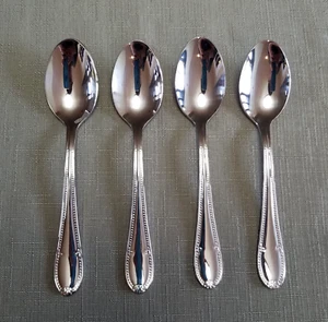 4-Villeroy Boch MADEMOISELLE Oval SOUP SPOONS 18/10 Stainless NEW! - Picture 1 of 9