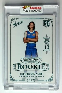 2023 AFL Select Supremacy Novato - RPB13 Jedd Busslinger Bulldogs Occidentales 31/75 - Imagen 1 de 3