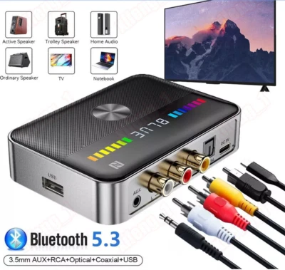 Upgrade Your Audio Experience with Bluetooth 5.3 USB Dongle Receiver NFC Adapter - Image 1 of 4