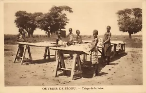PC MALI SEGOU SEGOU WERKER WOLLSORTIERUNG, Vintage Postkarte (b55895) - Bild 1 von 2