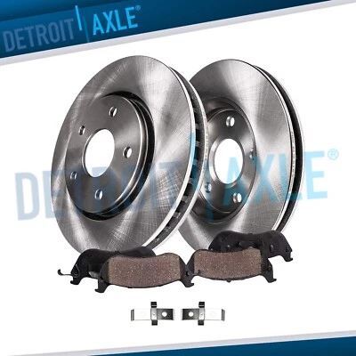 4pc 13.39" Front Rotors Ceramic Brake Pads for 2010 - 2016 Hyundai Genesis Coupe - Image 1 of 4