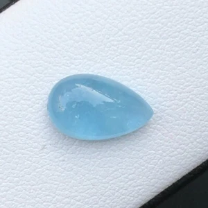 2.8 Carat Natural Blue Color Aquamarine cabochon Loose Gemstone From Pakistan - Picture 1 of 12