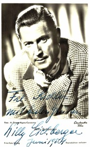 Willy Eichberger Original Signature On Card No. 4962