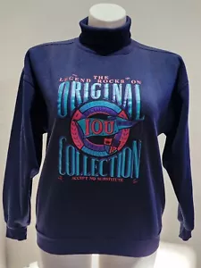 Vintage IOU Original Collection Turtleneck Sweatshirt Women Large 90s Exclusive - Picture 1 of 7
