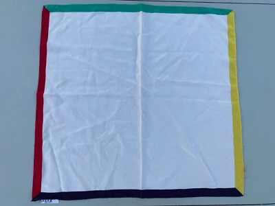 Vintage JAEGER Silk Pocket Square, Rolled Edges - Approx 17" x 17" - Image 1 of 3