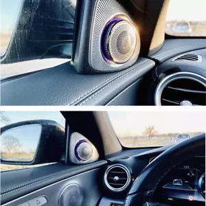 For Mercedes Benz 64 Colors 3D Rotating Speaker Tweeter W213 E-Class E300 16-23 - Foto 1 di 23