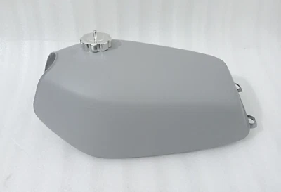 Yamaha DT175 DT 175 1977-78 Acero Imprimación Recubierto Combustible Gasolina Tanque Con Tapa Foto 1 de 4