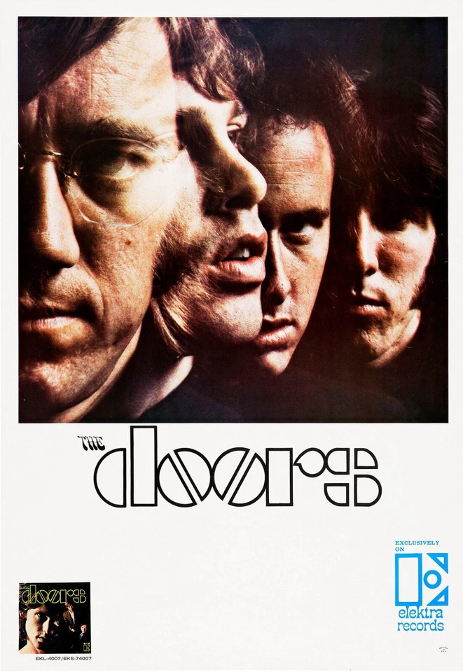 1967 DOORS Debut LP 13 x 17 Reproduction Record Promo Poster Ad - Image 1 of 1