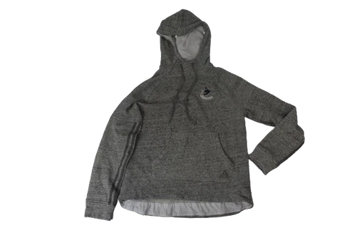adidas Womens NHL Vancouver Canucks Hockey Cowl Gray Hoodie NWT S Cover