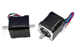 NEMA17 Dual Shaft 2A/83oz-in Stepper Motor - Picture 1 of 1