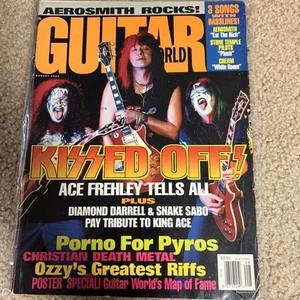 Guitar World Magazine August 1993 Ace Frehley Aerosmith Pantera Skid Row Ozzy - Picture 1 of 1