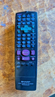 Controle remoto original Sharp RRMCG0235AJSB VCH994U VCH812U VCA413U VCA412U - Imagem 1 de 2