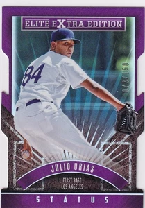 2015 Panini Elite Extra Edition Status Purple Die-Cut 073/150 JULIO URIAS #136 - Picture 1 of 2