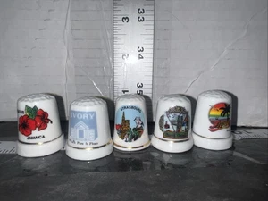 5 X Bone Thimbles - Picture 1 of 6