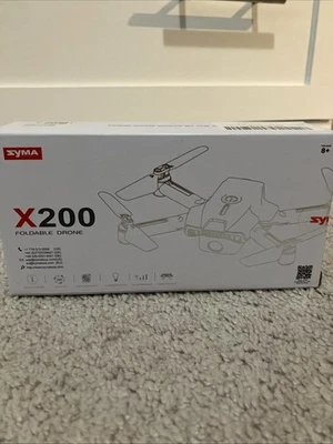 Mini drone dobrável SYMA para crianças adultos X200 quadricóptero de bolso portátil preto - Imagem 1 de 3