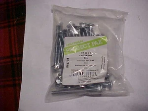 Qty 25 1/4-20 X 3" Zinc plated Carriage Bolts Round Head - Picture 1 of 2