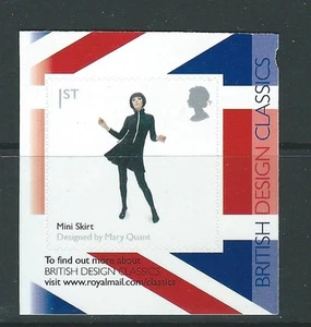 GREAT BRITAIN 2009 BRITISH DESIGN MINI SKIRT SELF ADHESIVE UNMOUNTED MINT - Picture 1 of 1