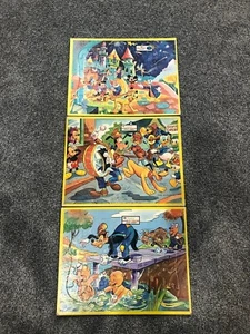 Jaymar Walt Disney TV Picture Puzzle Inlaid LOT of 3 Vintage Puzzles 1960's - Picture 1 of 6