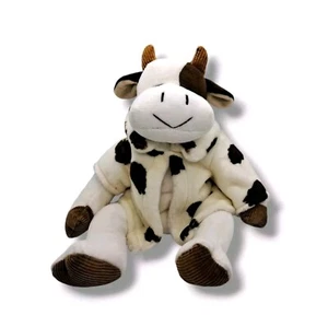 Russ Heartcraft Collection Mooella Zen Cow Spa Day Brown White Plush 15" - Picture 1 of 7