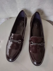 Loafers By Bandolino Womens Size 9.5 Salie Penny Slip On Rhinestone NEW Burgundy - Picture 1 of 5