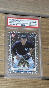 2014 Bowman Draft Picks #TP39 Aaron Judge Top Prospects - Plata Hielo PSA Gema 10 - Imagen 1 de 4