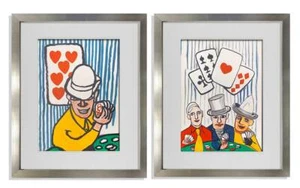 2 Alexander CALDER Original COLOR Lithographs (2pc SET) 1975 w/FRAME Included - Picture 1 of 11