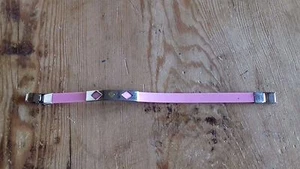 Used - Pink Steel And Rubber Bracelet - Item For Collectors - Picture 1 of 1