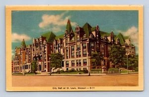 Postal del Ayuntamiento de St. Louis Missouri D-11 sin publicar - Imagen 1 de 2