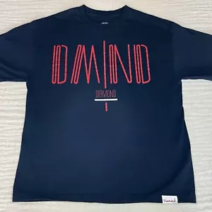 Diamond Supply Co. T-Shirt Uomo Logo Grafica Manica Corta Girocollo T-Shirt Blu Navy - Foto 1 di 8