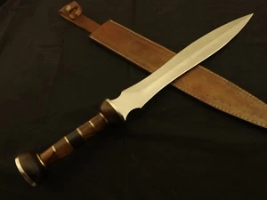 24.5" Handmade D2 Steel Gladiator Sword/Gladius Sword With Rose Wood Handle. - Picture 1 of 6