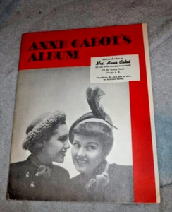 Vintage Original 1940s Mail Order Catalog Anne Cabot Designs Pattern Booklet - Picture 1 of 7
