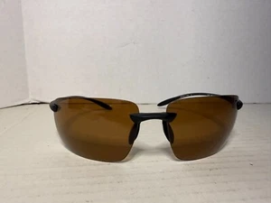 Serengeti Silio 8921 Sunglasses Men's Matte Black Rimless Polarized Trivex Lens - Picture 1 of 6