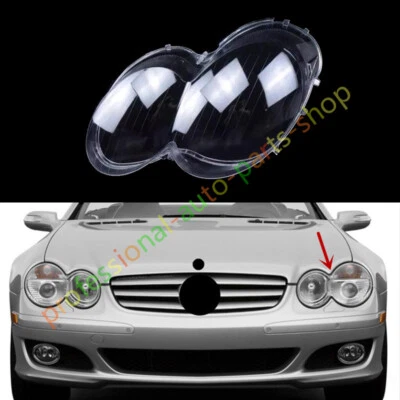 Cubierta de lente de faro lateral izquierdo + sellador para Mercedes-Benz SL500 SL600 2003-2008 Foto 1 de 4