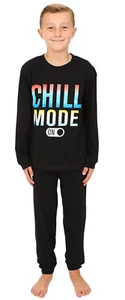 Lange Pyjama für Jungen Chill Mode ON Baumwolle Gaming 9 bis 16 Jahre - Bild 1 von 5
